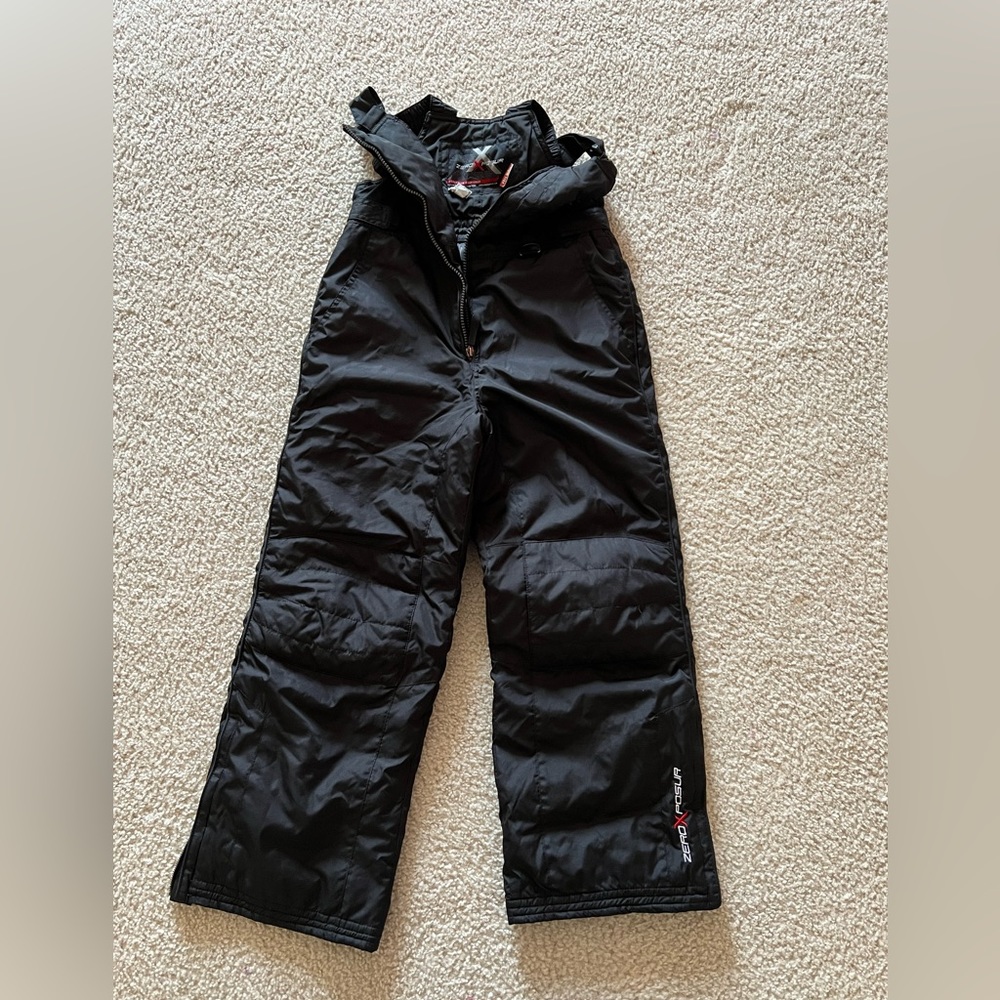 adjustable kids zero exposure overall snow pant